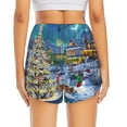 thumbnail image 4 of Fotbe Christmas Tree Womens High Waist Running Shorts Athletic Workout Quick Dry Shorts for Women with Pockets Gym Yoga Summer Shorts-Large, 4 of 9