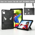 thumbnail image 2 of TECH CIRCLE Hard Case for Lenovo Tab M11 Tablet 11" 2024 (Model TB-330FU), Cool Spider Cartoon Cute Case with Folded Stand & Shoulder Strap, Sturdy Shockproof Rugged Cover for Kids Adult, Black, 2 of 6