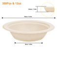thumbnail image 3 of IHDYPPEW 300 Pack Paper Bowls, Disposable AFN1Bowls, Bulk, 12oz - Eco-Friendly Paper Bowls for Serving Hot & Cold Foods, Perfect for Home, Parties, and Outdoors, 3 of 3