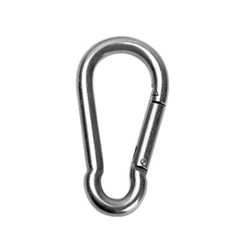 Details about   Snap Carabiner Safety Silver Sports Spring Stainless steel 1pc Buckle Caving 