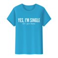 thumbnail image 4 of Baqcunre Valentine'S Day Shirts For Women Funny Print Casual T Shirt Printed Crew Neck Shirt Women's Pullover T Shirt(Sky Blue S-3XL),Womens Tops Graphic Tees For Women Shirts For Women Womens Tops, 4 of 8