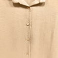thumbnail image 5 of Lnmiateer Women Blend Collared Shirt Midi Dress Long Sleeve Button‑Front Loose Fit Curved Hem Casual Everyday Outfit, 5 of 5