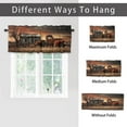 thumbnail image 6 of Old Vintage Farm Truck Window Curtain Valances Western Rustic Barn Antique Car Farmhouse Country Retro Rod Pocket Window Valance for Living Room Bathroom Bedroom Kitchen 54 by 18 in, 1 Panel, 6 of 6