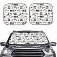thumbnail image 2 of Balery 2 Piece Camp Van Car Windshield Sun Shade|Foldable Front Windshield Shade for Car Front Window for Most Sedans SUV Truck-Large, 2 of 7