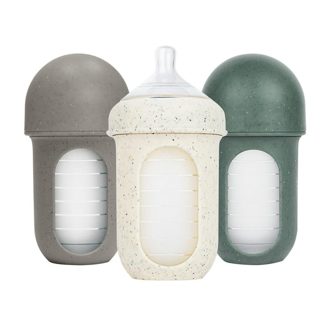 Biberón para bebé Boon Nursh de silicona flujo medio 237 ml