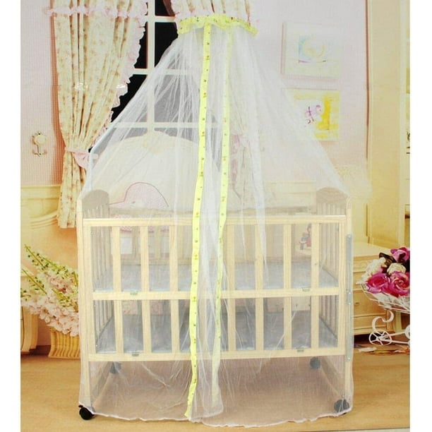 Mosquitera para cuna de bebé de 1,6 M x 4,2 M, mosquitera para cuna de bebé, tienda de campaña, cúpula colgante, cortina, malla transparente, cubierta de cama para guarderías, cama con dosel