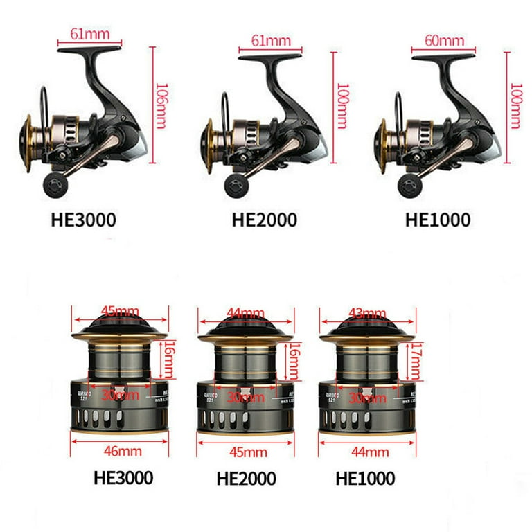 Saltwater Fishing Spinning Reels 3000-11000 High Speed Ultra Smooth Powerful