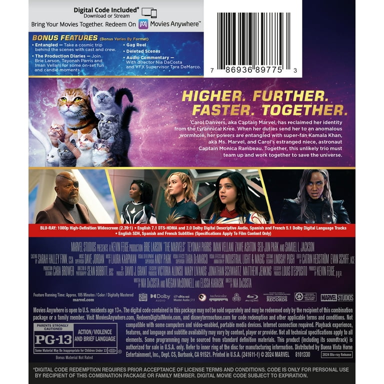 Marvel Studio's The Marvels Blu-ray