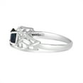 thumbnail image 4 of 14k White Gold Marquise Sapphire filigree Ring, 4 of 6