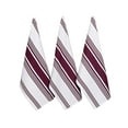 thumbnail image 2 of Urban Villa Kitchen Towels 100% Cotton Pack of 3, Highly Absorbent Quick Drying Super Soft Premium Dish Towels 20x30 Inch for Kitchen with Hanging Loop Hand & Tea Towels - Wine/White, 2 of 5