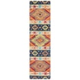 thumbnail image 5 of SAFAVIEH Aspen Tessan Southwestern Wool Runner Rug, Navy/Ivory, 2'3" x 5', 5 of 10