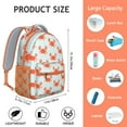 thumbnail image 6 of Nautical Crab Themed School Backpack - Black & White Waterproof Bookbag with Spinal Support & Organized Storage for Teens, 6 of 6