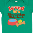 thumbnail image 4 of Inktastic Rhodesian Ridgeback Loved by a (dog Breed) Boys or Girls Baby Bodysuit, 4 of 5