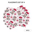 thumbnail image 2 of Placemats Set Of 4 / 6, Caring Cow Placemats For Dining Table Indoor/Outdoors Heat Resistant Washable Placemats 18" X 12", 2 of 8