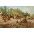 thumbnail image 2 of Seweryn Bieszczad 24x17 Black Ornate Framed Double Matted Museum Art Print Titled: Wedding at Salwator (1886), 2 of 5