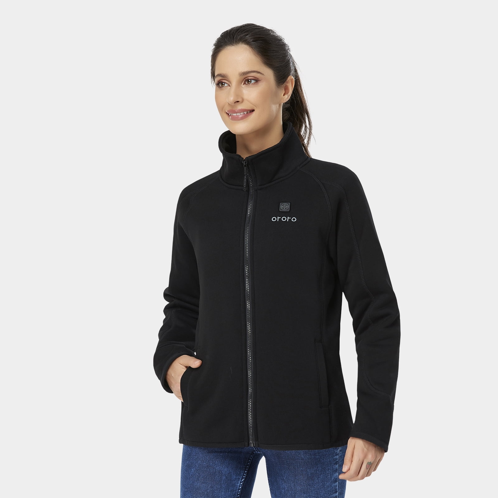 Heated Jacket-Full Zip Fleece Jacket 
