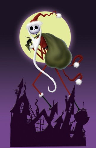 fast shipping NIGHTMARE BEFORE CHRISTMAS movie posterprint size: 24" x 36" 