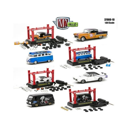 10 Car Set - Model Kit 4 Pieces Set Release 10 1/64 Diecast Model Cars by M2 Machines