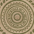 thumbnail image 5 of SAFAVIEH Natural Fiber Zoolander Geometric Jute Area Rug, Green/Natural, 4' x 4' Round, 5 of 6