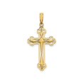 thumbnail image 3 of Collier Pendentif Breloque Croix Réversible en Or Jaune 10K avec Chaîne, 3 of 4