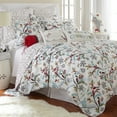 thumbnail image 2 of Levtex Home - Holly Quilt Set - Twin/Twin XL Quilt + One Standard Pillow Sham - Christmas Trees - Teal Red Green White - Quilt Size (68x86in.) and Pillow Sham Size (26x20in.) - Reversible - Cotton, 2 of 5