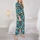 thumbnail image 3 of Balery Colorful Fishing Baits Conjunto de Pijama con Estampado para Mujer, Conjunto de Dos Piezas con Manga Larga, Ropa de Dormir Suave con Bolsillos, Pijamas Cómodos-XX-Large, 3 of 7