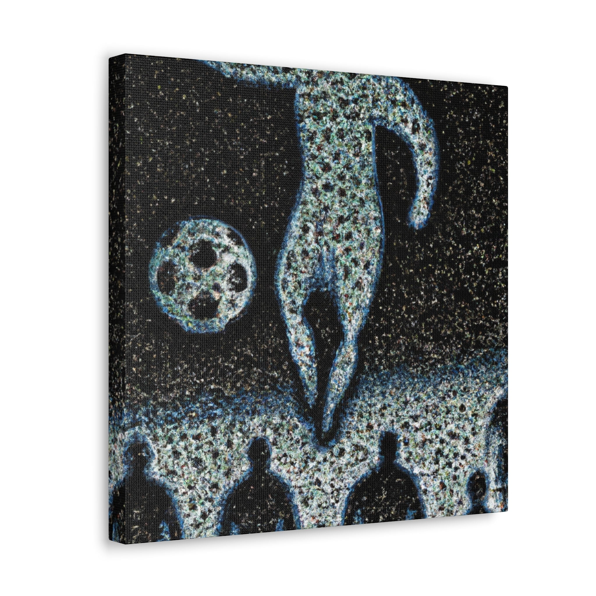 "Football Pointillism Triumph" - Canvas