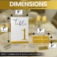 thumbnail image 4 of EcoNesxp Frosted Acrylic Table Numbers UrbanMingle Table Numbers, 4 of 5