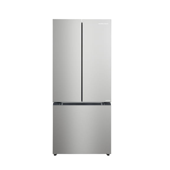 Hamilton Beach, 17.7 Cu. Ft. French Door Refrigerator, Freestanding Installation, Platinum Silver, HZ0771