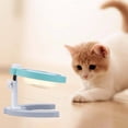 thumbnail image 3 of Flmtop Adjustable Rotatable Elevated Pet Bowls Cervical Portection Cat Puppy Feeder Blue, 3 of 8