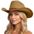 thumbnail image 1 of Chapeau de Cowboy Western Classique pour Aventure Quotidienne avec Design à Bord Différent et Style Intemporel, 1 of 5