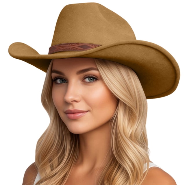 Chapeau de Cowboy Western Classique pour Aventure Quotidienne avec Design à Bord Différent et Style Intemporel