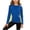 Blue, variant on Teen Girls Long Sleeve T-Shirt (4T-16Y) UPF 50+ Sun Protection Round Neck Performance Moisture Wicking Active Top Blue Size 15
