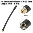thumbnail image 3 of Adaptador de manguera de bomba de aire para inflador de neum?ticos de 8 ", extensi?n con bloqueo, conexi?n de tubo de portabrocas para v?lvula est?ndar americana sin v?lvula de liberaci?n de aire para autom?vil, bicicleta de monta?a, motocicleta Unique Bargains mandriles de llantas, 3 of 7