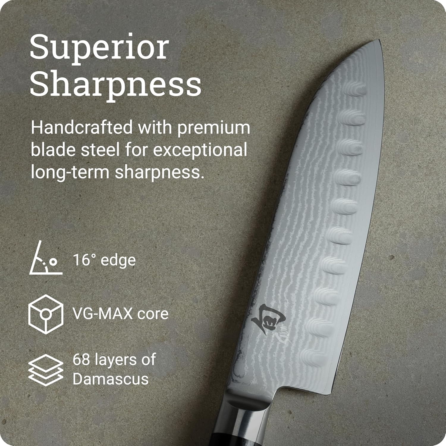 Shun Classic 7-inch Hollow Ground Santoku Knife