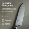 thumbnail image 3 of Shun Classic 7-inch Hollow Ground Santoku Knife, 3 of 7
