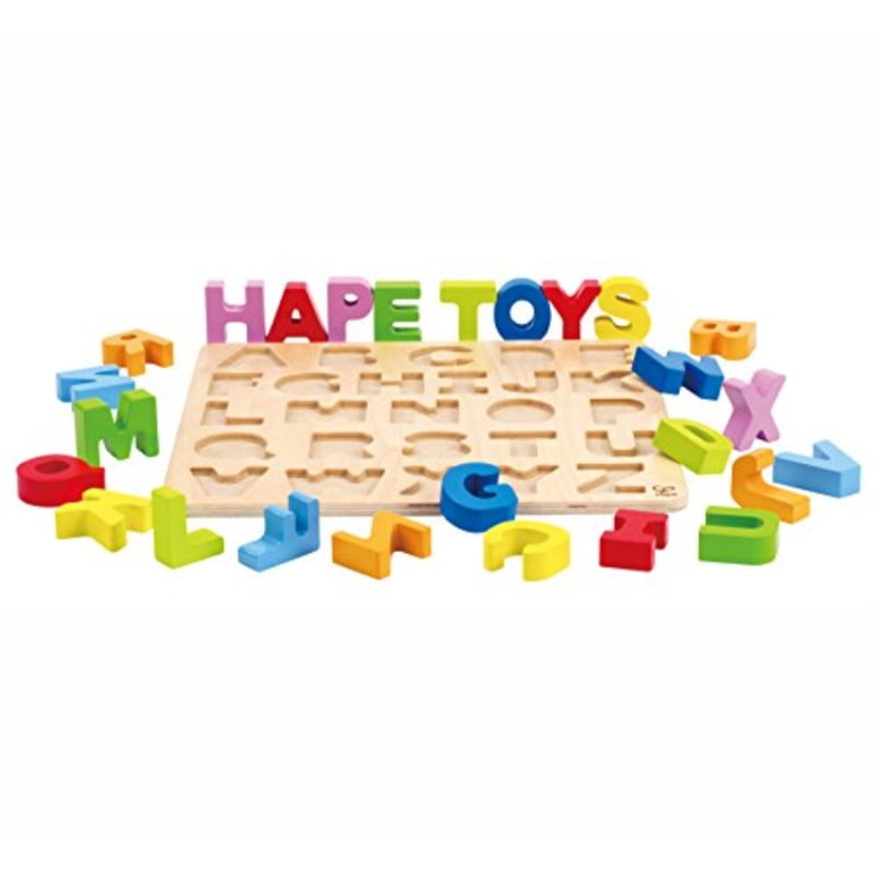 Hape Alphabet Stand Up Kid's Wooden Learning Puzzle - Walmart.com