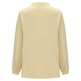 thumbnail image 5 of Njagoc3 Womens V-Neck Sequin Solid Color Long Sleeve Casual Blouse Blouse, 5 of 6
