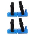 thumbnail image 3 of par de patines de hielo para niños pequeños, ajustables, de doble patín, con cierre de velcro, doble cuchilla, para invierno, entrenamiento para principiantes, color azul, 3 of 7