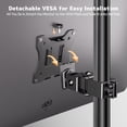 thumbnail image 3 of Universal VESA Pole Mount for 17”- 32” Screens,Holds to 22Lbs, Adjustable Monitor Mount with 75x75/100x100 VESA Plate, Tilt/Swivel/Rotation,Fits 1.38-Inch Diameter Pole,Black, 3 of 5