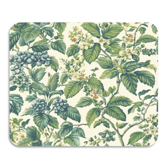 Green Fruits Diatomaceous Earth Water Absorbent Mat, Anti-Slip Rubber Backing, 15.7" x 11.8"