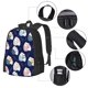 thumbnail image 2 of Balery Mom And Baby Owls Mochila para hombre y mujer - Tela Oxford 600D resistente - Gran capacidad, resistente al agua, ideal para la escuela, viajes y senderismo, 2 of 6