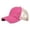 Hot Pink, variant on Womens Sun Hat Solid Colour Broken Holes Washed Net Tongue Screen Caps for Women,Black,One Size