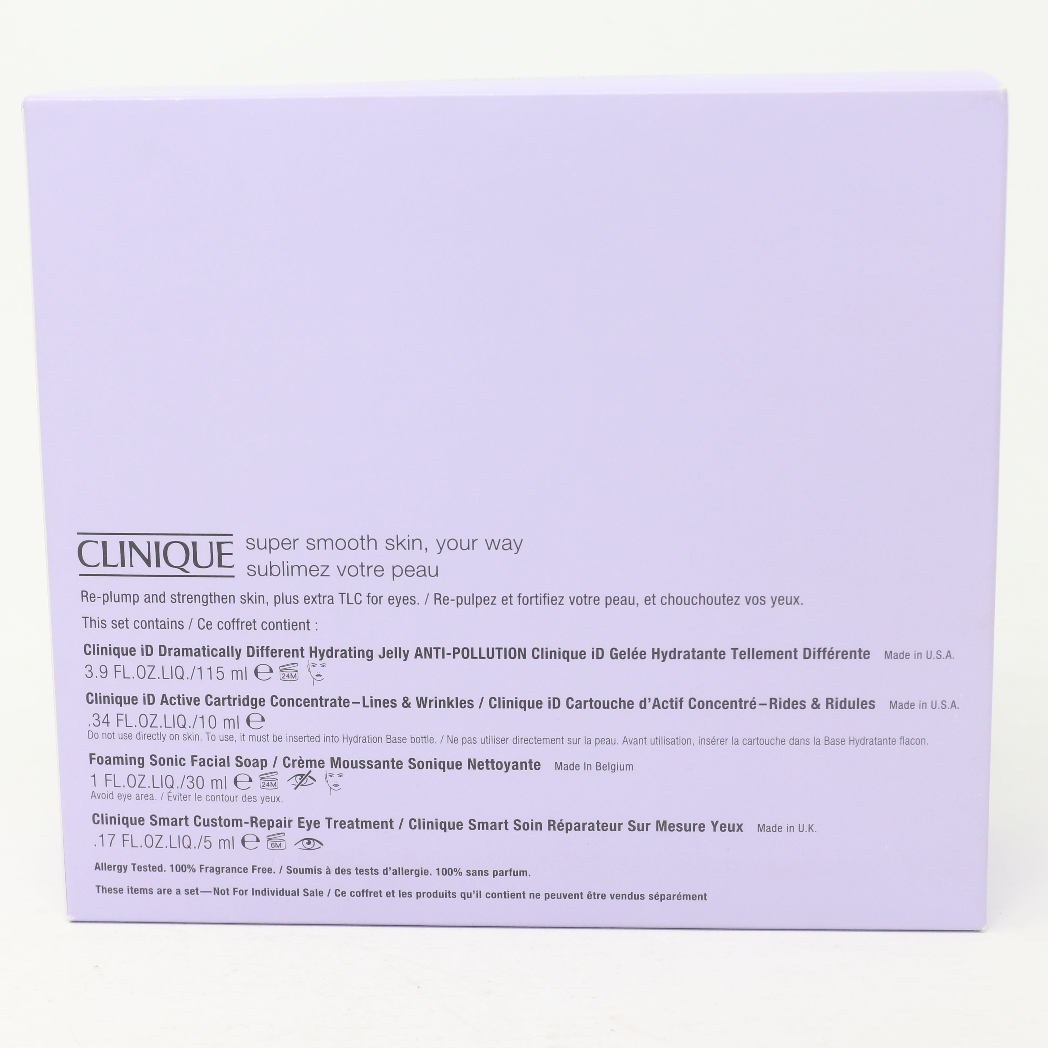 Clinique Super Smooth Skin 4-Pcs Gift Set  / New With Box