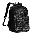 thumbnail image 1 of Balery Travel The World Mochila con carga USB para hombre y mujer - Mochila impermeable y antirrobo para laptop con puerto USB para viajes, trabajo, 1 of 7