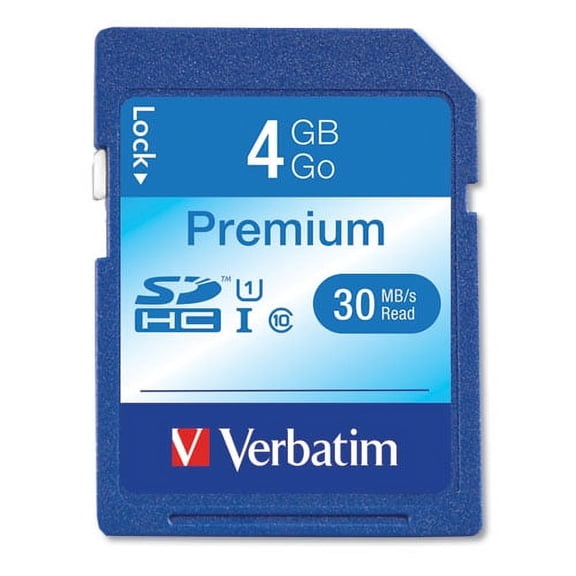 4gb Premium Sdhc Memory Card, Uhs-I U1 Class 10, Up To 30mb/s Read Speed | Bundle of 2 Each