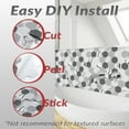 thumbnail image 4 of Dcor WOW 41008  Peel & Stick Backsplash, (8) 12x12-inch Sheet Covers 8 Sq Ft, White Grey Marble Hex Back Splash Tile, 4 of 7