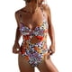 thumbnail image 1 of Gibobby Trajes de baño mujer una pieza Traje de baño sexy para mujer Romántico Impreso floral Sexy Recorte Bikini Traje de baño Elegante Traje de baño de(Naranja,XL), 1 of 5