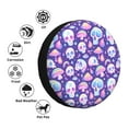 thumbnail image 4 of Naloa Skull mushroom colorful PVC Leather Spare Tire Wheel Cover for Car Truck SUV Camper Trailer Universal Fit many size16 inch, 4 of 6