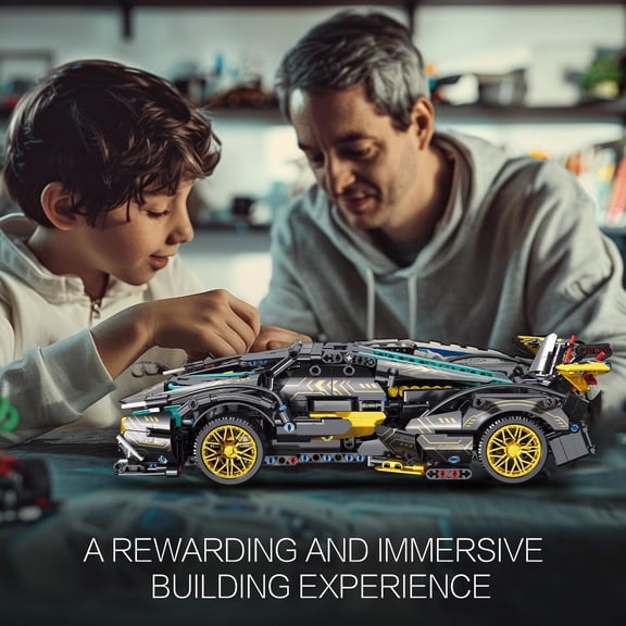 Technic Sports Car Building Blocks Toys Boys or Adults Kits 1:14 MOC Lambo V12 Building Set Speed Champions Raceing Car Model Vehicle Set for 10 12 14  Year Boys(1012pcs)